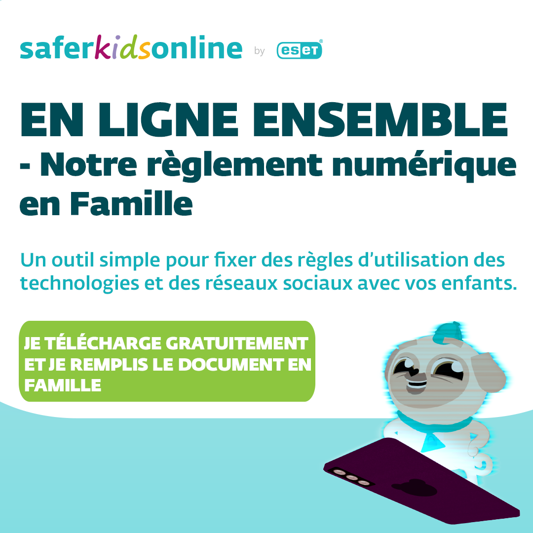 Téléchargez gratuitement notre outil du Règlement  ludique et numérique en famille